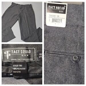 Tact Squad 7002 men's Trousers Size 38X36 Raw Hem Polyester  Uniform  NWT